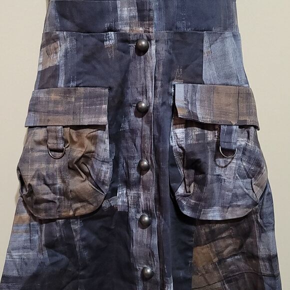 Fashion Star Gray Multicolored Dress Sz 6 - Picture 5 of 7